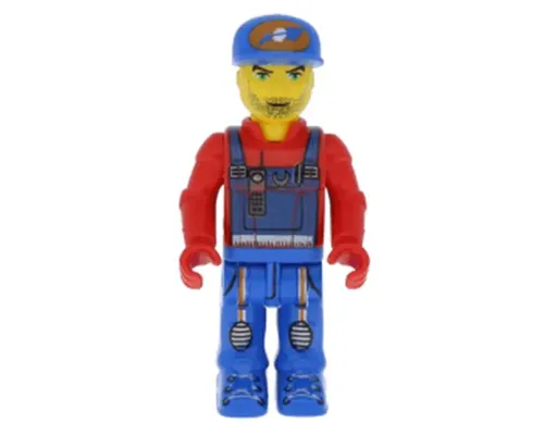 Crewman with Blue Overalls, Red Shirt Image