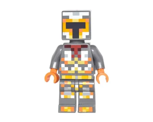 Minecraft Skin 1 - Pixelated, Yellow and Orange Armor Image