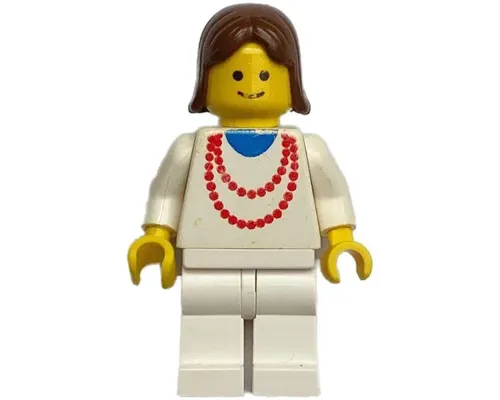 Necklace Red - White Legs, Brown Female Hair Image