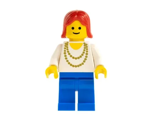 Necklace Gold - Blue Legs, Red Female Hair Image