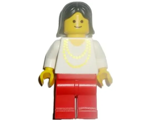 Necklace Gold - Red Legs, Black Female Hair Image