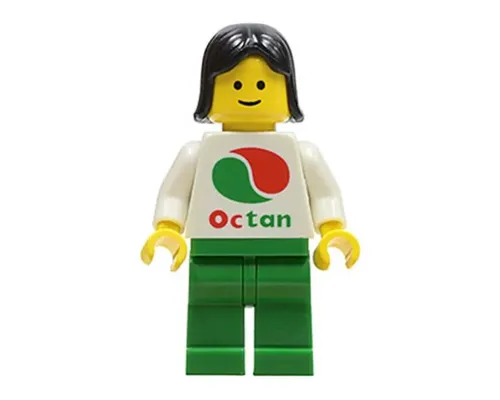 Octan - White Logo, Green Legs, Black Female Hair Image