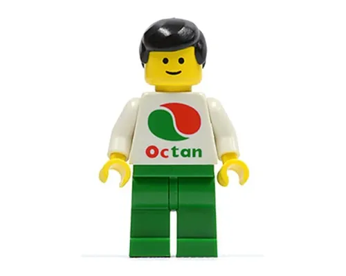 Octan - White Logo, Green Legs, Black Male Hair Image