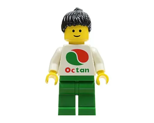 Octan - White Logo, Green Legs, Black Ponytail Hair Image