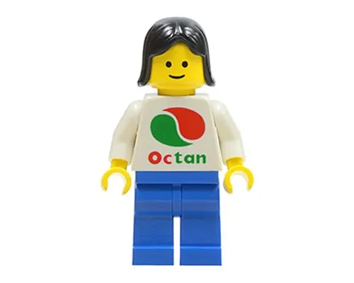 Octan - White Logo, Blue Legs, Black Female Hair Image