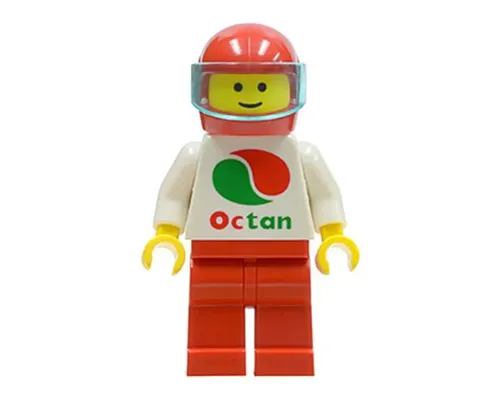 Octan - White Logo, Red Legs, Red Helmet, Trans-Light Blue Visor Image