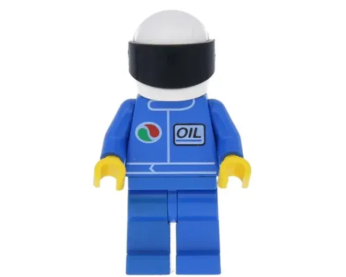 Octan - Blue Oil, Blue Legs, White Helmet, Black Visor Image