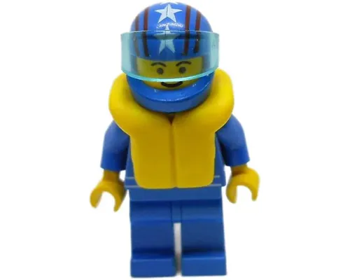 Octan - Blue Oil, Blue Legs, Life Jacket, Blue Helmet 4 Stars & Stripes, Trans-Light Blue Visor Image