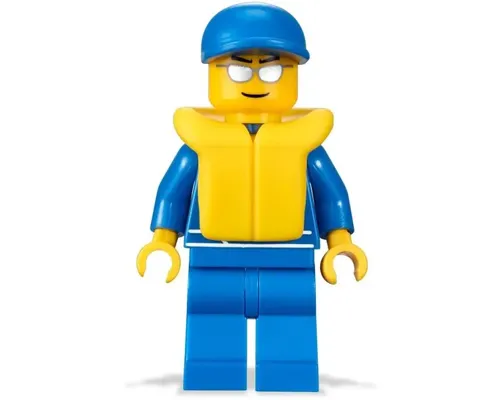 Octan - Blue Oil, Blue Legs, Life Jacket, Blue Short Bill Cap Image