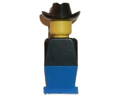 Legoland - Black Torso, Blue Legs, Black Cowboy Hat Image