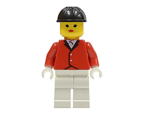 Red Riding Jacket - White Legs, Black Construction Helmet Image