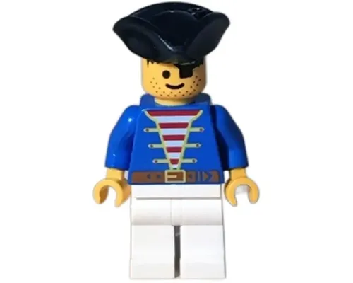 Pirate - Blue Jacket White Legs, Black Pirate Triangle Hat Reissue Image