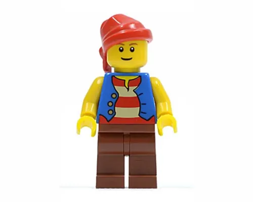 Pirate Blue Vest, Reddish Brown Legs, Red Bandana (Undetermined Eyebrows) Image