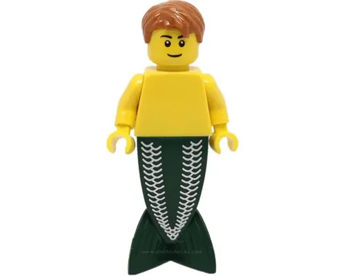 Merman - Dark Orange Hair (Undetermined Eyebrows) Image