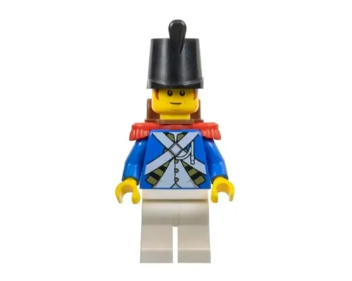 Imperial Soldier IV - Male, Reddish Brown Sideburns, Black Shako Hat, Red Epaulettes, Backpack Image