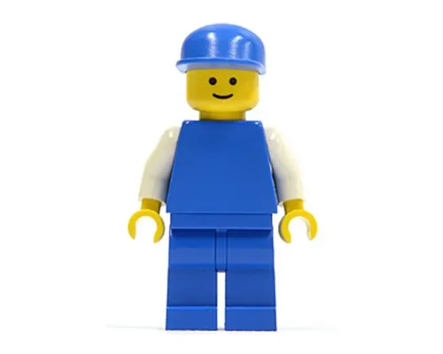 Plain Blue Torso with White Arms, Blue Legs, Blue Cap Image