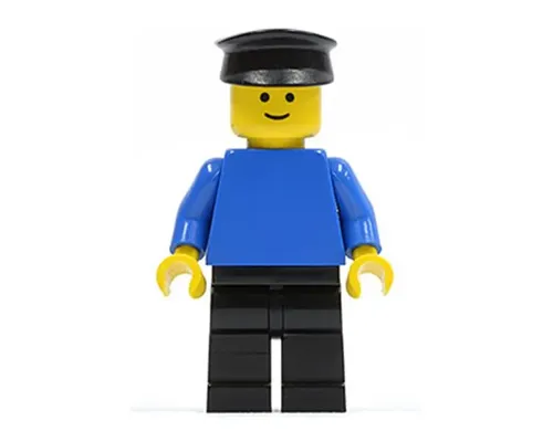 Plain Blue Torso with Blue Arms, Black Legs, Black Hat Image