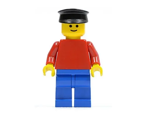 Plain Red Torso with Red Arms, Blue Legs, Black Hat Image