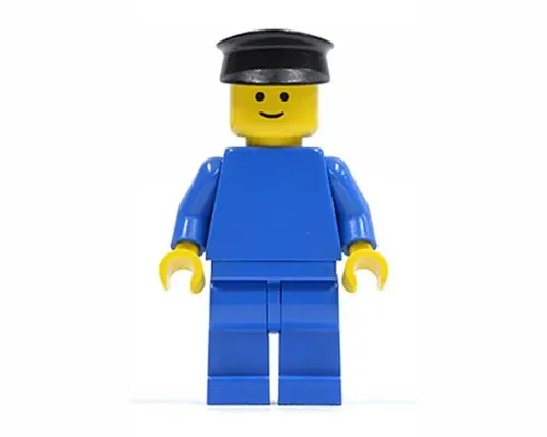 Plain Blue Torso with Blue Arms, Blue Legs, Black Hat Image