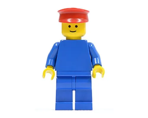 Plain Blue Torso with Blue Arms, Blue Legs, Red Hat Image