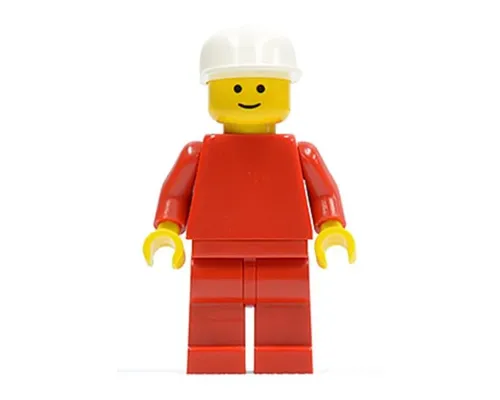 Plain Red Torso with Red Arms, Red Legs, White Cap Image