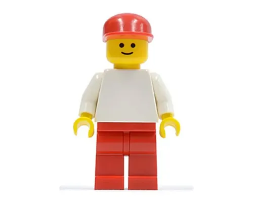 Plain White Torso with White Arms, Red Legs, Red Cap Image