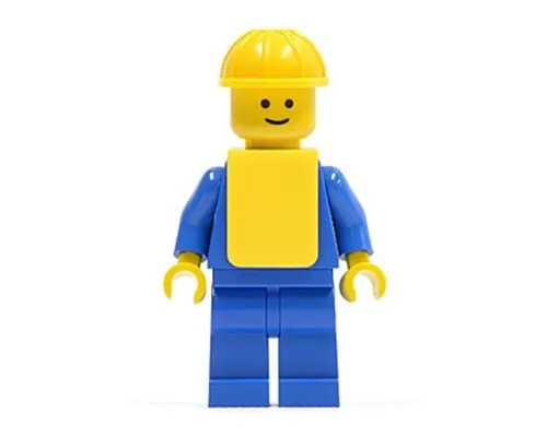 Plain Blue Torso with Blue Arms, Blue Legs, Yellow Construction Helmet, Yellow Vest Image