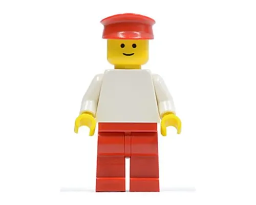 Plain White Torso with White Arms, Red Legs, Red Hat Image