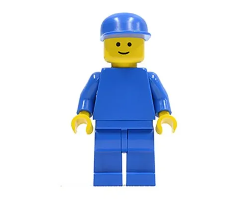 Plain Blue Torso with Blue Arms, Blue Legs, Blue Cap Image