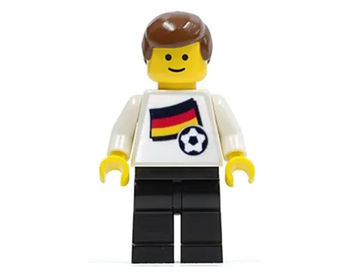 Soccer Player - German Player 4, German Flag Torso Sticker on Front, Black Number Sticker on Back (specify number in listing) Image