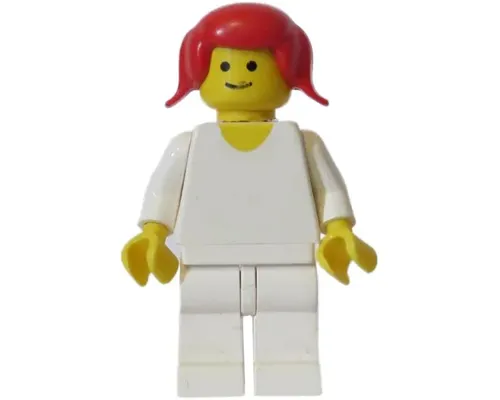 Plain White Torso, White Hips and Legs, Red Pigtails Hair (Homemaker Child) Image