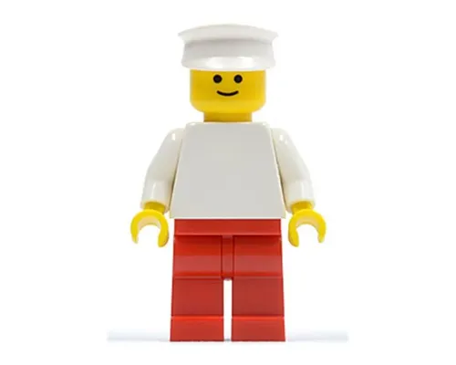 Plain White Torso with White Arms, Red Legs, White Hat Image