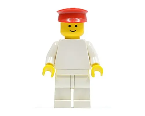 Plain White Torso with White Arms, White Legs, Red Hat Image