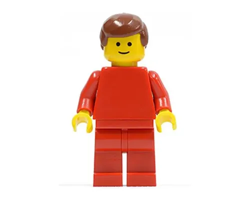 Plain Red Torso with Red Arms, Red Legs, Reddish Brown Male Hair Image