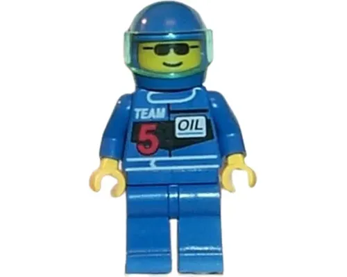 Racing Team 5, Blue Helmet, Trans-Light Blue Visor Image