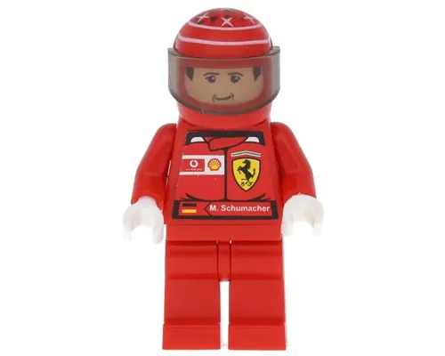 F1 Ferrari - M. Schumacher with Helmet - with Torso Stickers Image