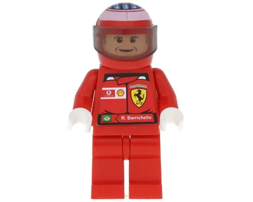 F1 Ferrari - R. Barrichello with Helmet Printed - with Torso Stickers Image