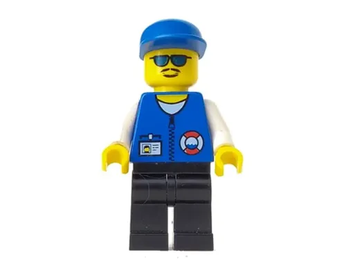 Coast Guard City Center - White Collar & Arms, Black Legs, Blue Cap, Sunglasses Image