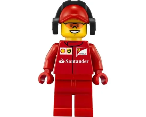 Scuderia Ferrari Team Crew Member - Male, Orange Safety Glasses Image