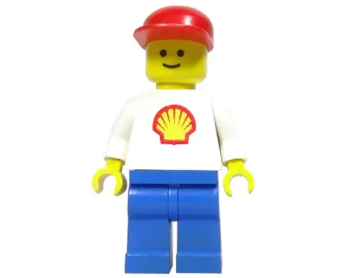 Shell - Classic - Blue Legs, Red Hat (Torso with Trapezoid Sticker) Image