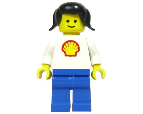 Shell - Classic - Blue Legs, Black Pigtails Hair (Torso with Trapezoid Sticker) Image