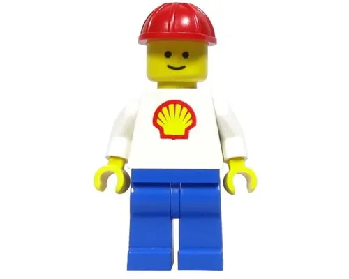 Shell - Classic - Blue Legs, Red Construction Helmet (Torso with Trapezoid Sticker) Image