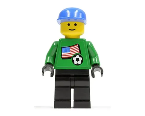 Soccer Player - US Goalie, US Flag Torso Sticker on Front, White Number Sticker on Back (1, 18 or 22, specify number in listing) Image