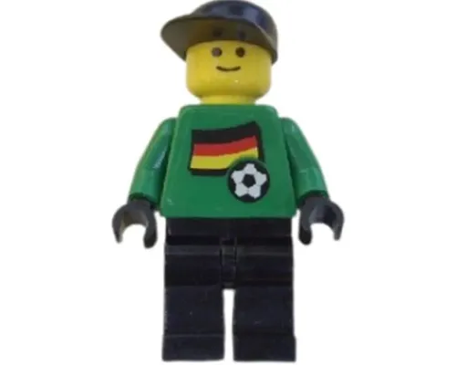 Soccer Player - German Goalie, German Flag Torso Sticker on Front, White Number Sticker on Back (1, 18 or 22, specify number in listing) Image