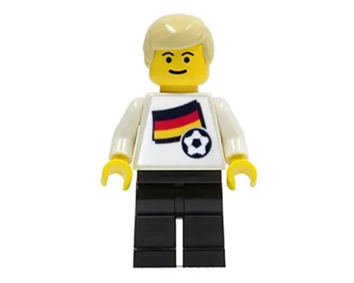 Soccer Player - German Player 2, German Flag Torso Sticker on Front, Black Number Sticker on Back (specify number in listing) Image