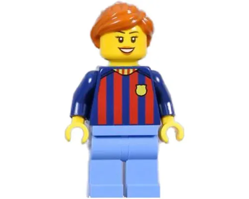 Soccer Fan - FC Barcelona, Female, Medium Blue Legs Image