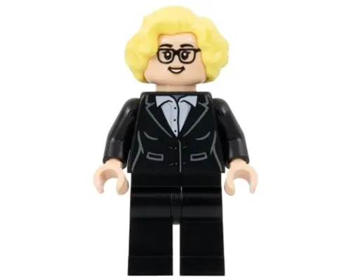 Soccer Coach - Black Suit, Glasses, Bright Light Yellow Hair Image