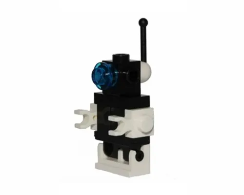 Futuron Droid, Black with White Base, Arms, and Antenna Base Image