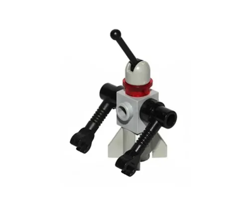 Classic Space Droid - Rocket Base, Light Gray and Black with Trans-Red Eye Image