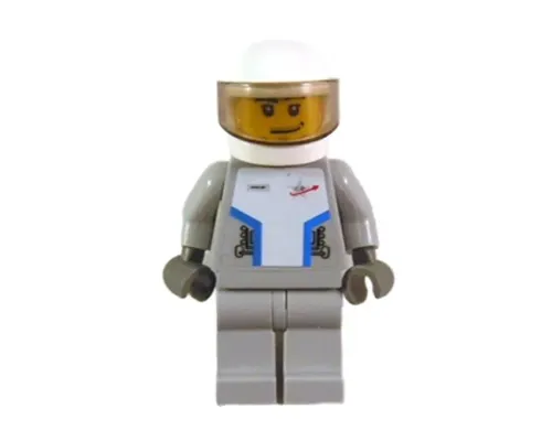 Star Justice Astronaut 1 - with Torso Sticker (Silver Badge), Smirk and Stubble Beard Image